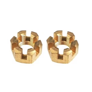 2PCS 90171-14013 Castle Prop Propeller Nut for Yamaha 25HP 30HP Outboard Engine - Picture 1 of 6