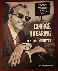 George Shearing and his Quintet: 1960 Australian Tour Program - Foto 1 di 6
