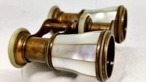 Mother-of-pearl Art Deco Antique French Opera Glasses from Paris. - Picture 1 of 9