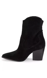 Schutz Gamuza Western Mid - Botas Tessie Negras 7.5 Nuevas RET $158 - Imagen 1 de 11
