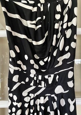 ISSA LONDON Strapless Dress Jersey Silk Fabric 4 Vintage Rare - Image 1 of 4