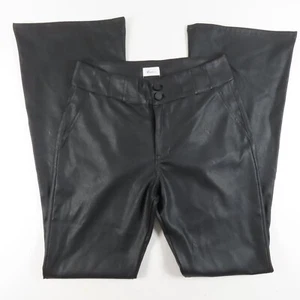 Kancan Womens Pants Size 26 Black Pleather Mid Rise Casual - Picture 1 of 10