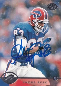 ANDRE REED AUTO'D TARJETA DE HOJA 1996 FIRMADA #37 BILLETES DE BÚFALO HOF REDSKINS - Imagen 1 de 2