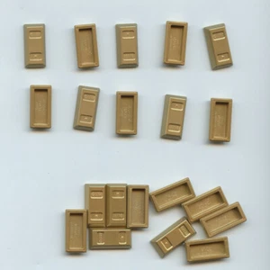 LEGO x 20 Metallic Gold Minifigure, Utensil Ingot (Bar) bulk treasure money - Picture 1 of 1