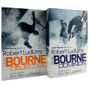 Robert Ludlums The Bourne Objective & Dominion Paperback Book#8 Jason Bourne - Picture 1 of 20