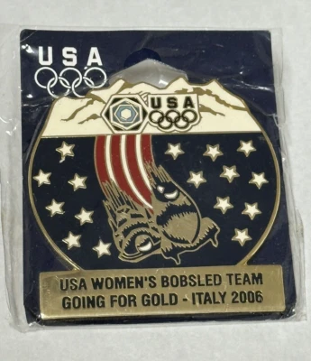 Women’s Olympic Team USA Bobsled  Pin - Image 1 of 3