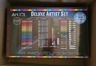 Brand New, Art 1Art 101 Deluxe Art Set With 215 Pieces In Wood Organizer Case