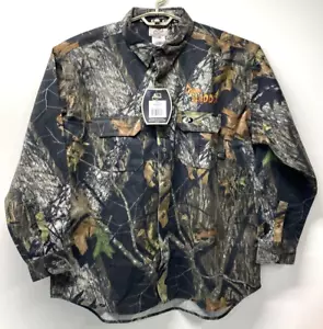 Mossy Oak Camo Explorer Long Sleeve Camp Shirt Adult Size 2XL Spare Bladder - Picture 1 of 12