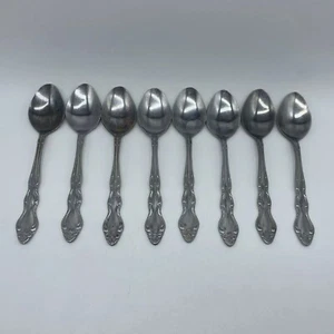 Menge 8 Carlyle Edelstahl Japan CAY1 Muster 6"" Teelöffel Silberbesteck - Bild 1 von 5