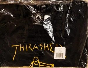 Thrasher T-Shirt Gonz Artwork Logo Black Fill Schwarz Yellow Tee Magazine Nero S - Bild 1 von 4
