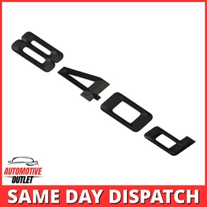 840d LETTERING REAR BOOT LID TRUNK BADGE EMBLEM FOR BMW 8 SERIES, MATT BLACK - Picture 1 of 3