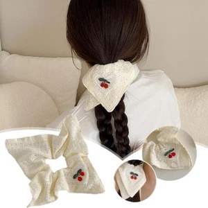 Hollow Square Scarf Hair Tie Large Intestine Hair Bands Sweet Headb D5H8 . - Bild 1 von 12