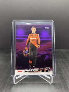 2024 Paddock Pass Fórmula 1 F1 Oscar Piastri refractor púrpura 58/75 #58 - Imagen 1 de 2