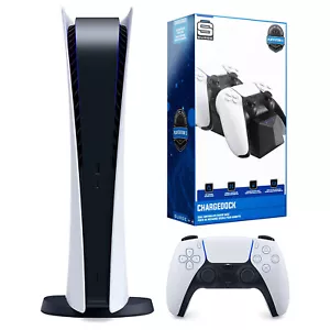 Sony Playstation 5 Digitalkonsole mit Dual Ladestation Bundle - Bild 1 von 4