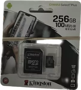 Kingston 256GB Canvas Select Plus Micro SD Memory Card SDCS2/256GB - Picture 1 of 1