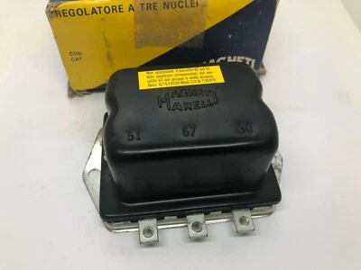 Fiat 500 600 1100 1200 Magnet Marelli GN2 Voltage Regulator 12 Volt 28 Amp. NOS - Image 1 of 4