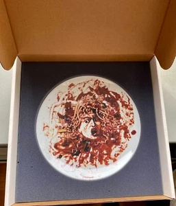 VIK MUNIZ 'Medusa Spaghetti Marinara' Limoges Plate 1999 Norton X-Mas Ltd Ed NEW - Picture 1 of 5