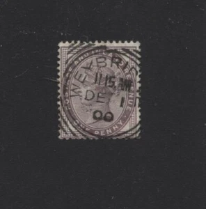 1881 1d LILLA 16 PUNTI SUPERBO USATO 'WEYBRIDGE' CORNWALL CERCHIO QUADRATO. SG 172 - Foto 1 di 1
