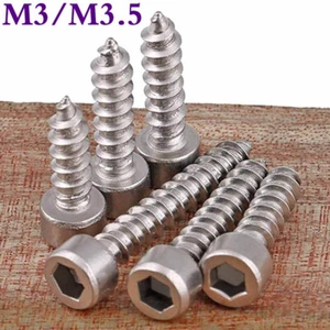 M3 M3.5 Stainless Steel Hex Socket Head Cap Sheet Metal Self Tapping Screws - Picture 1 of 12