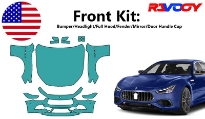 For Maserati Ghibli Modena Ultima 2024 Front Paint Protection Film PreCutKit PPF - Image 1 of 4