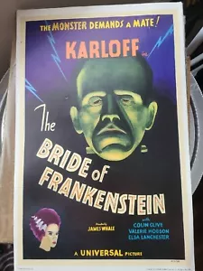 Universal Studio Poster BRAUT von FRANKENSTEIN 1935 Original Vintage Poster USA - Bild 1 von 12