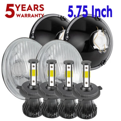 Faros redondos LED 4 piezas de haz alto/bajo para Dodge Charger 1966-1974 Foto 1 de 4