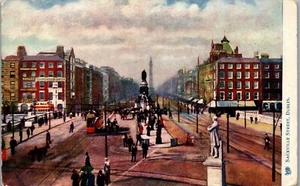 Sackville Street Dublin Ireland Tuck Postcard Oilette Vintage Postcard EE1 - Picture 1 of 2