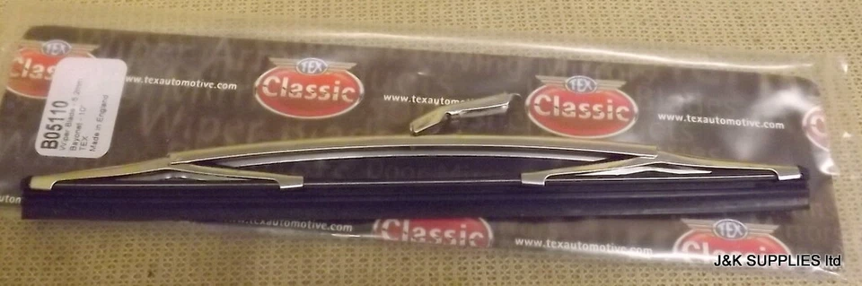 MINI LIMPIAPARABRISAS CLÁSICO CROMADO - 10" - MONTAJE BAYONETA - B05110 - TEX Foto 1 de 1