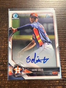 A132,202 - 2018 Bowman Chrome Prospect Autographs #BCPAJS Jairo Solis