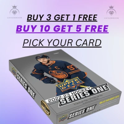 2022-23 Upper Deck Series 1 NHL Hockey Base Singles #1-250 (Pick Your Cards) - Image 1 of 2