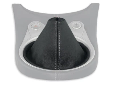 FOR NISSAN 370Z Z34 2009-2018 GEAR SHIFT BOOT GAITER LEATHER GRAY STITCH - Image 1 of 4