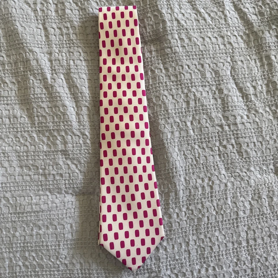 "Corbata de seda hecha a mano Kiton Napoli para hombre 7 pliegues 2,75"" por 45""" Foto 1 de 2