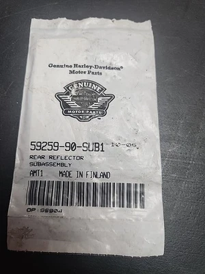 Cantidad 1 GENUINO Harley-Davidson RED Reflector P/N 59259-90 Nuevo de Lote Antiguo Foto 1 de 2