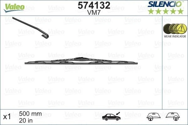 Jaguar XJ Wiper Blade 94-01 (574132) OEM Valeo — 第 1/4 张图片