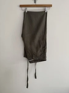 Reiss Linen Trousers Holiday Summer Olive Green W34” L33” **SUPERB** - Picture 1 of 13