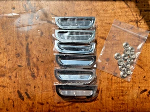 1957 Chevy Fender Louvers, Chrome-NEW - Picture 1 of 6