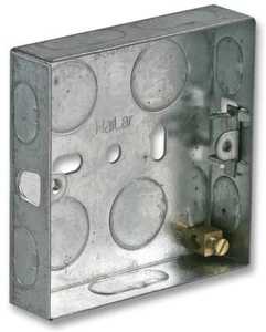 PRO ELEC - Boîte de Derrière Métallique 1 Gang, Profondeur 16mm - Photo 1/1