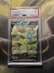 Golurk V (Alternate Full Art) 182/203 Swsh07: Evolving Skies Holo PSA 9 - Bild 1 von 2