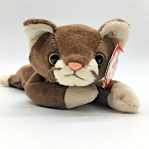 Ty Classic Spice The Cat Plush 10" 1997 Tabby Striped with Beanie Baby Pounce - Picture 1 of 9