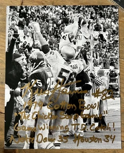 Notre Dame Chicken Soup Game photo Autograph by Kris Haines COA by PSA - Picture 1 of 2
