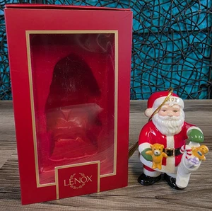 Lenox 2023 Papá Noel y Medias Adorno con Caja Árbol de Navidad Vacaciones NOEL - Imagen 1 de 15