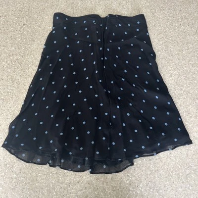 Minifalda fluida forrada a lunares negra y rosa talla 10 iglesia oficina ESTILO & CO Foto 1 de 4