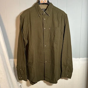 Guide Series Men's Long Sleeve Button Down Shirt olive Green Size Large Tall - Picture 1 of 8