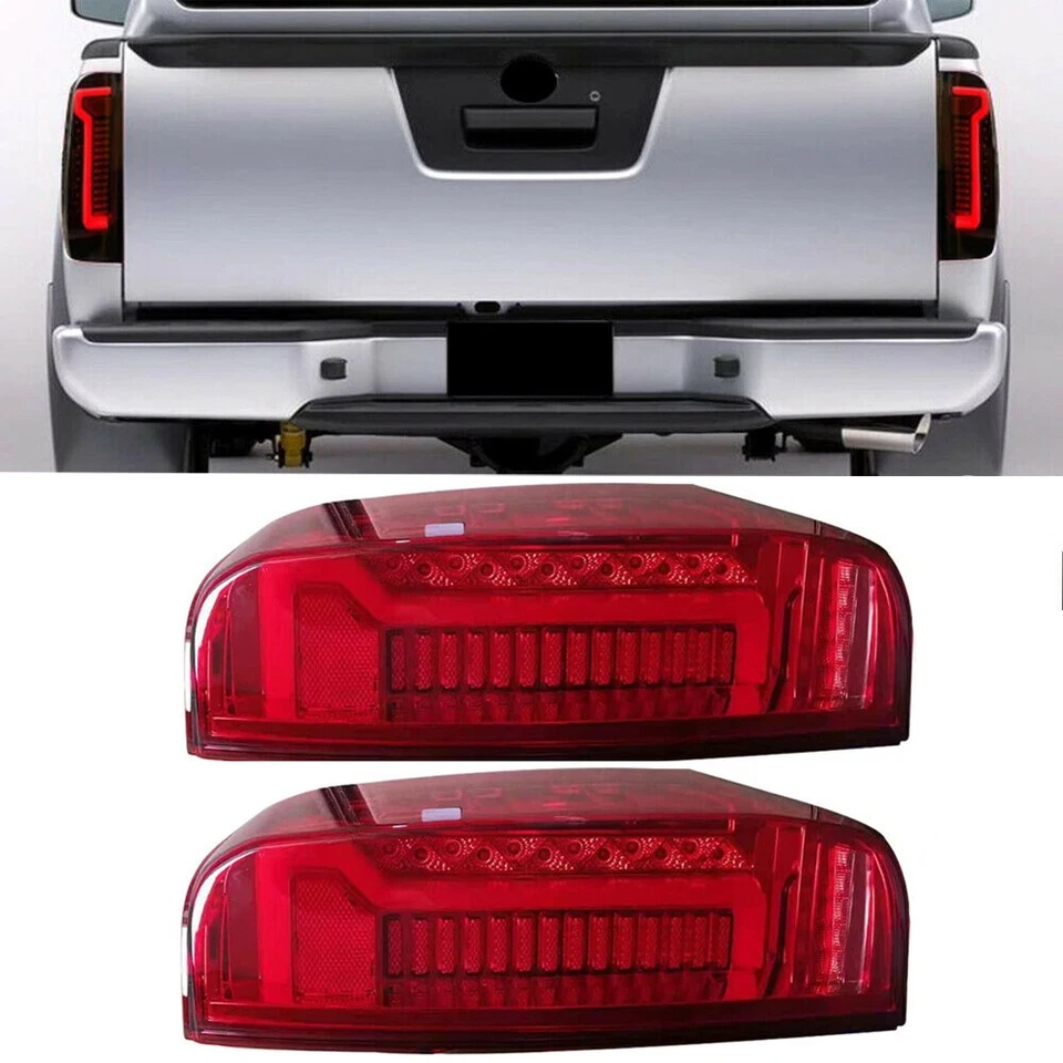 Lámpara de freno trasera para Nissan Frontier 2005-2014 Navara D40 LED luz trasera roja Foto 1 de 4
