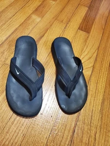 Nike Thong Sandals Flip Flops Men’s Size 9 Black - Picture 1 of 5