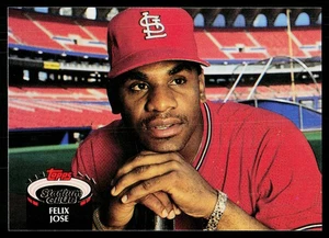 1992 Stadium Club Felix Jose #407 St. Louis Cardinals - Bild 1 von 2