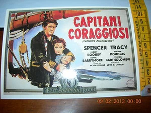 CAPITANI CORAGGIOSI SPENCER TRACY CARTOLINA POSTCARD CINEMA  NUOVA  - Foto 1 di 1