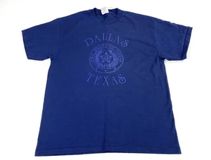 Vintage VTG Dallas Texas T-Shirt Single Stitch Large Raised Letters - Imagen 1 de 7