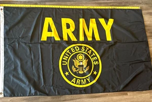 Escudo del Ejército de Estados Unidos Bandera Grande Bandera Militar de Estados Unidos Poliéster 60"x35" - Imagen 1 de 7