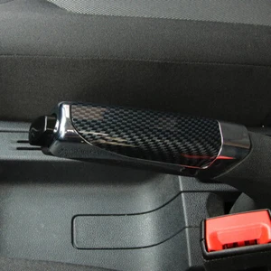 Carbon Fiber Car Interior Hand Brake Protector Decoration Cover Accessories - Picture 1 of 13